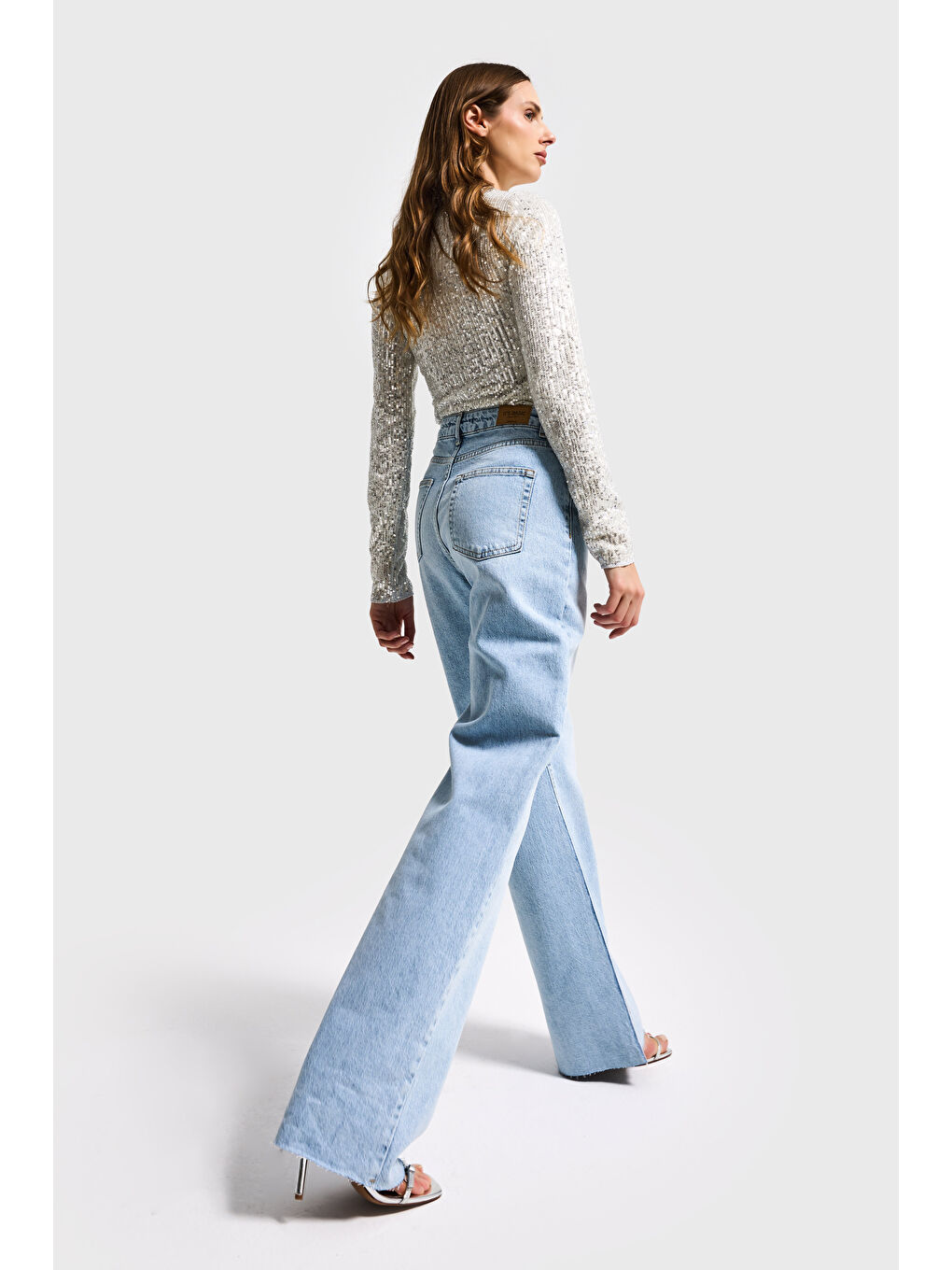 Mavi Kadın Ice 4s6-3 Straight Fit Yüksek Bel Elastan Kumaş Paça Dikişsiz Denim Jean-2