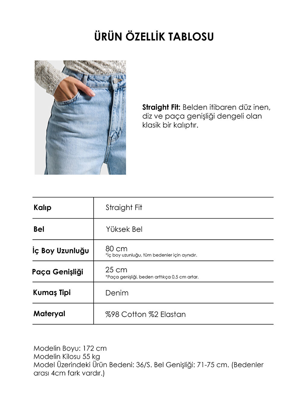 Mavi Kadın Ice 4s6-3 Straight Fit Yüksek Bel Elastan Kumaş Paça Dikişsiz Denim Jean-3