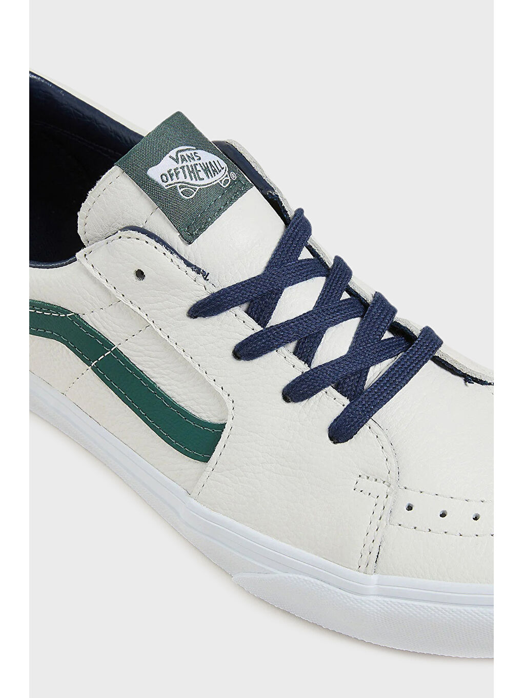 Gri SK8-Low Deri Logolu Sneaker Ayakkabı VN0009QRWTM1-4