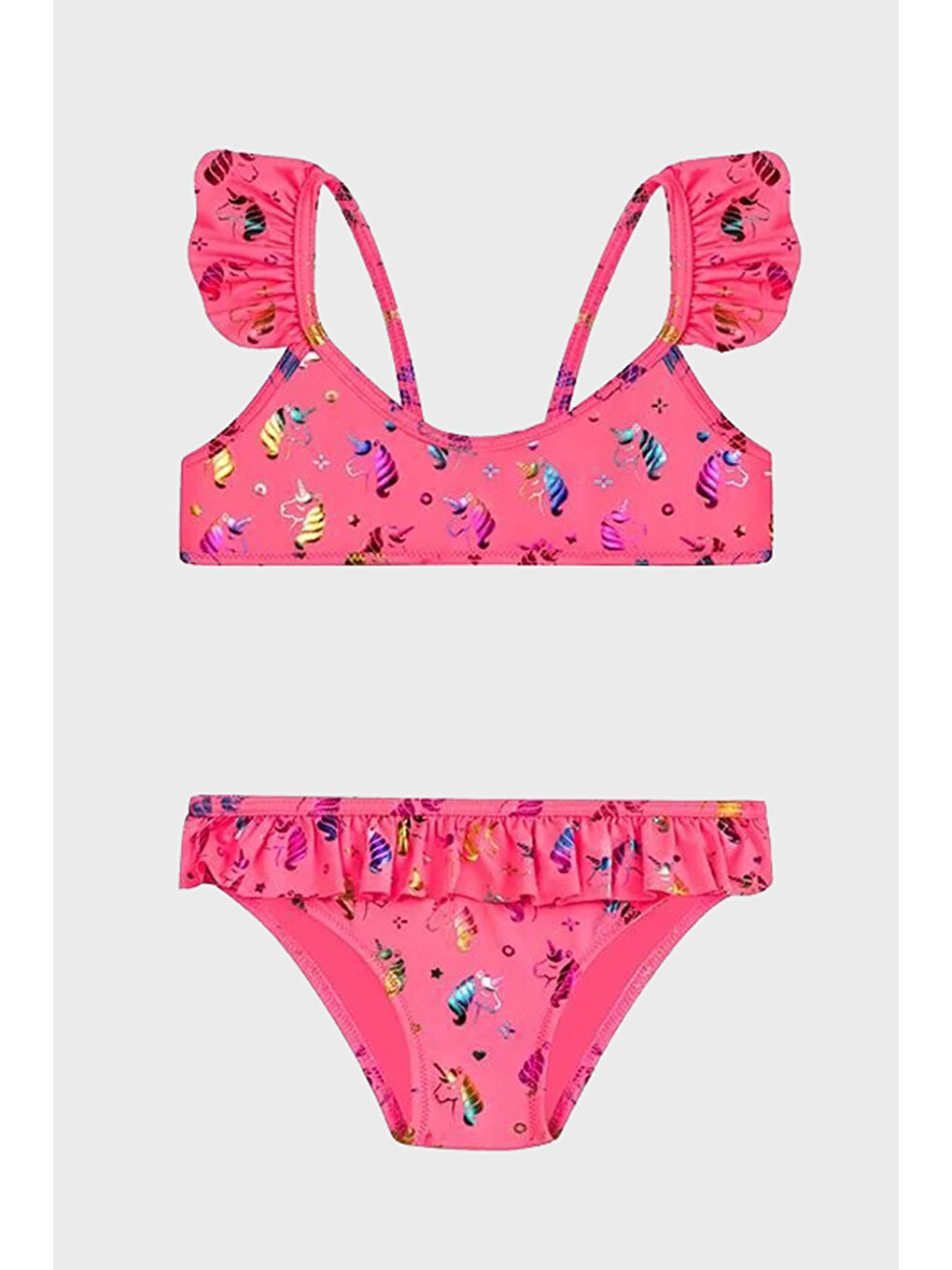 Fuşya Liz Desenli UPF 50+ Korumalı Çabuk Kuruyan Bikini SB2514000110