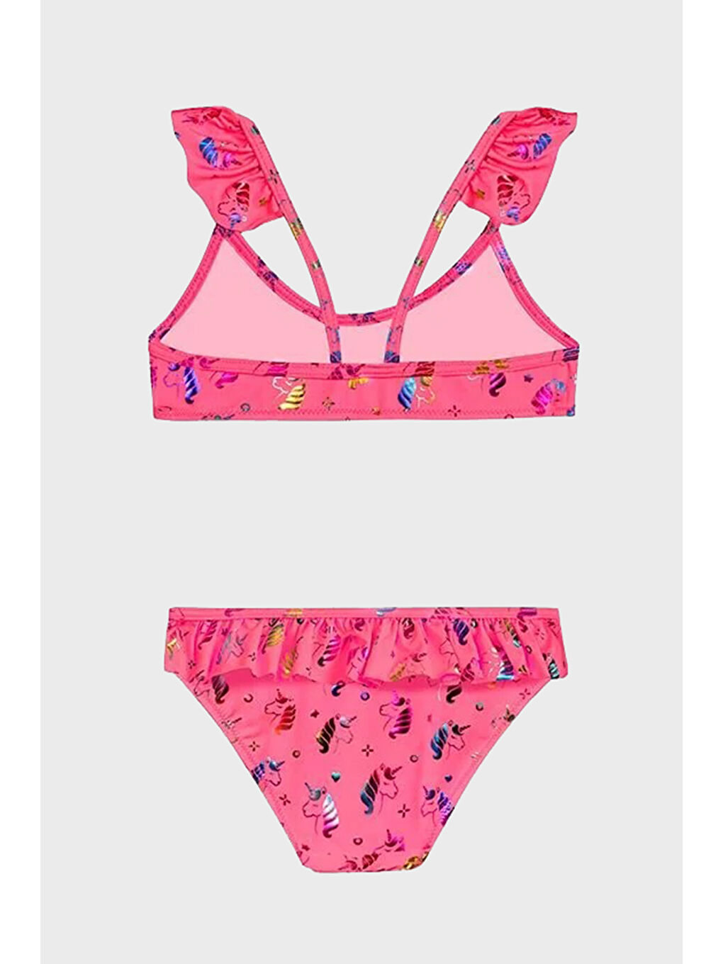 Fuşya Liz Desenli UPF 50+ Korumalı Çabuk Kuruyan Bikini SB2514000110-1