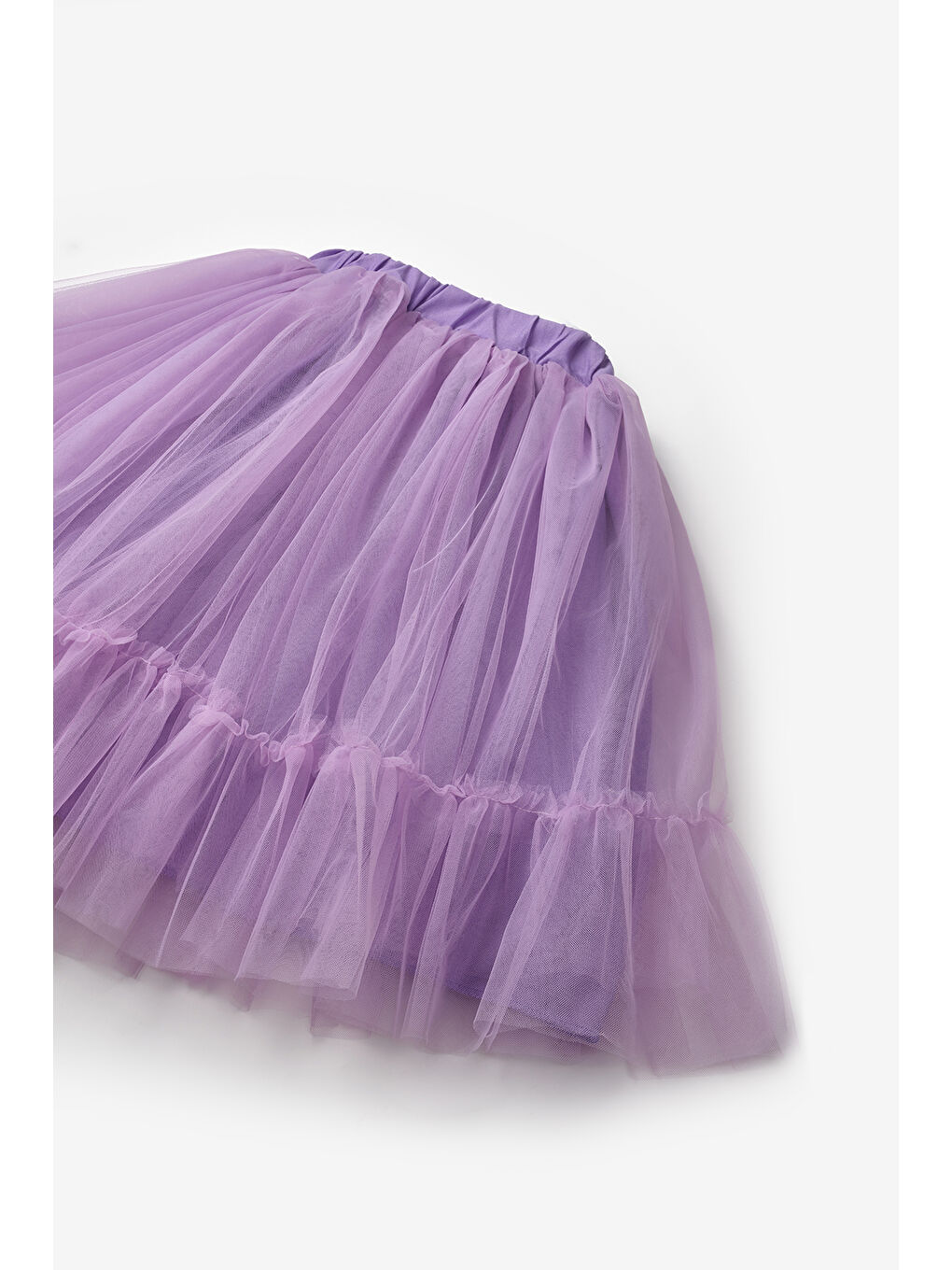 Lila Kız Çocuk Uzun Tül Etek - Mindy-2