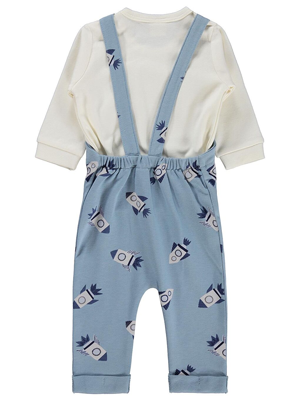 Baby Roket Empirme 6-18 Ay Salopet - Mavi-3