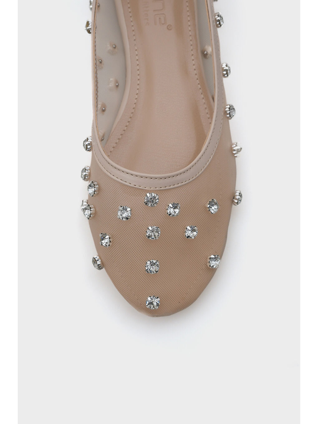 Bej Aura Taşlı File Kadın Babet-2