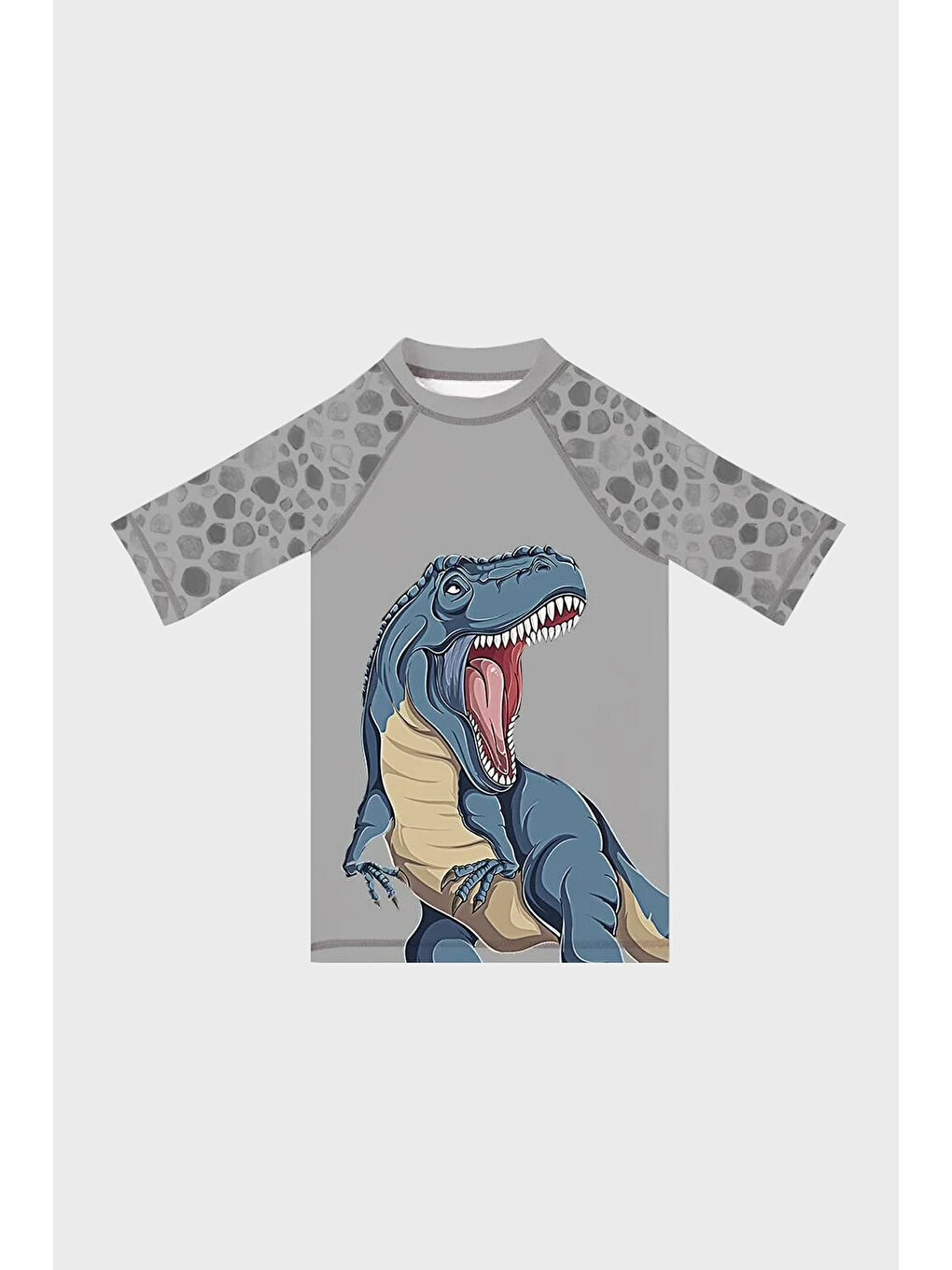 Gri Goliath Baskılı Uv Korumalı Kısa Kollu Mayo T Shirt ST2532000005