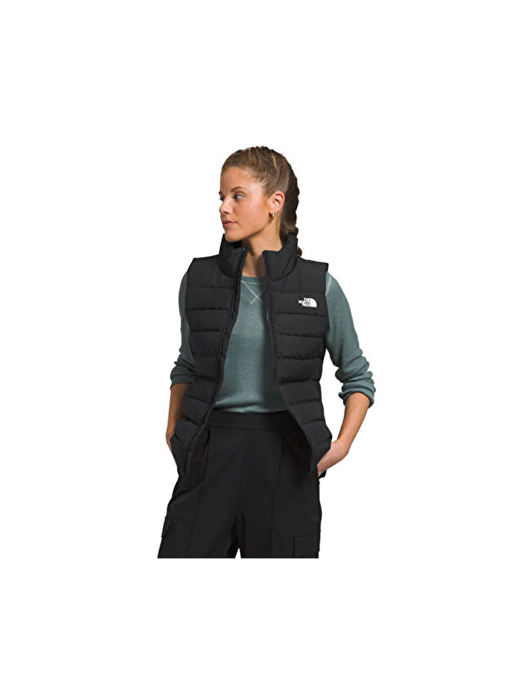 W Aconcagua 3 Kadın Outdoor Polar Ceket Nf0a84jpjk31 Siyah-2