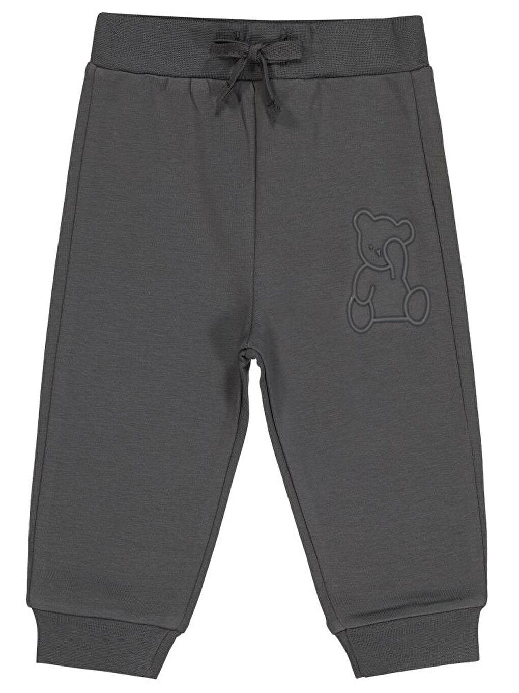 Gri Baby Teddy Baskılı 6-18 Ay Eşofman Altı