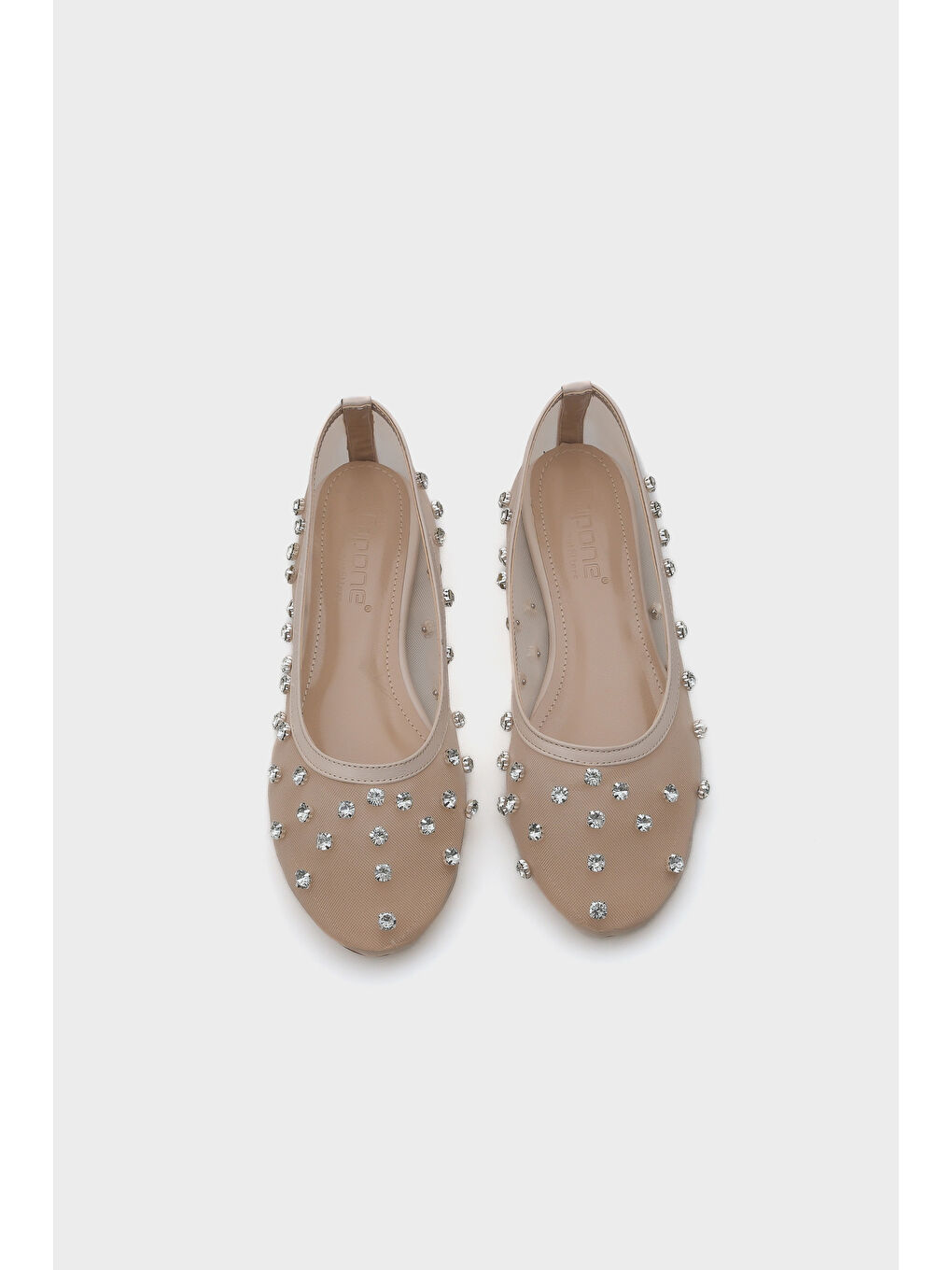 Bej Aura Taşlı File Kadın Babet-5