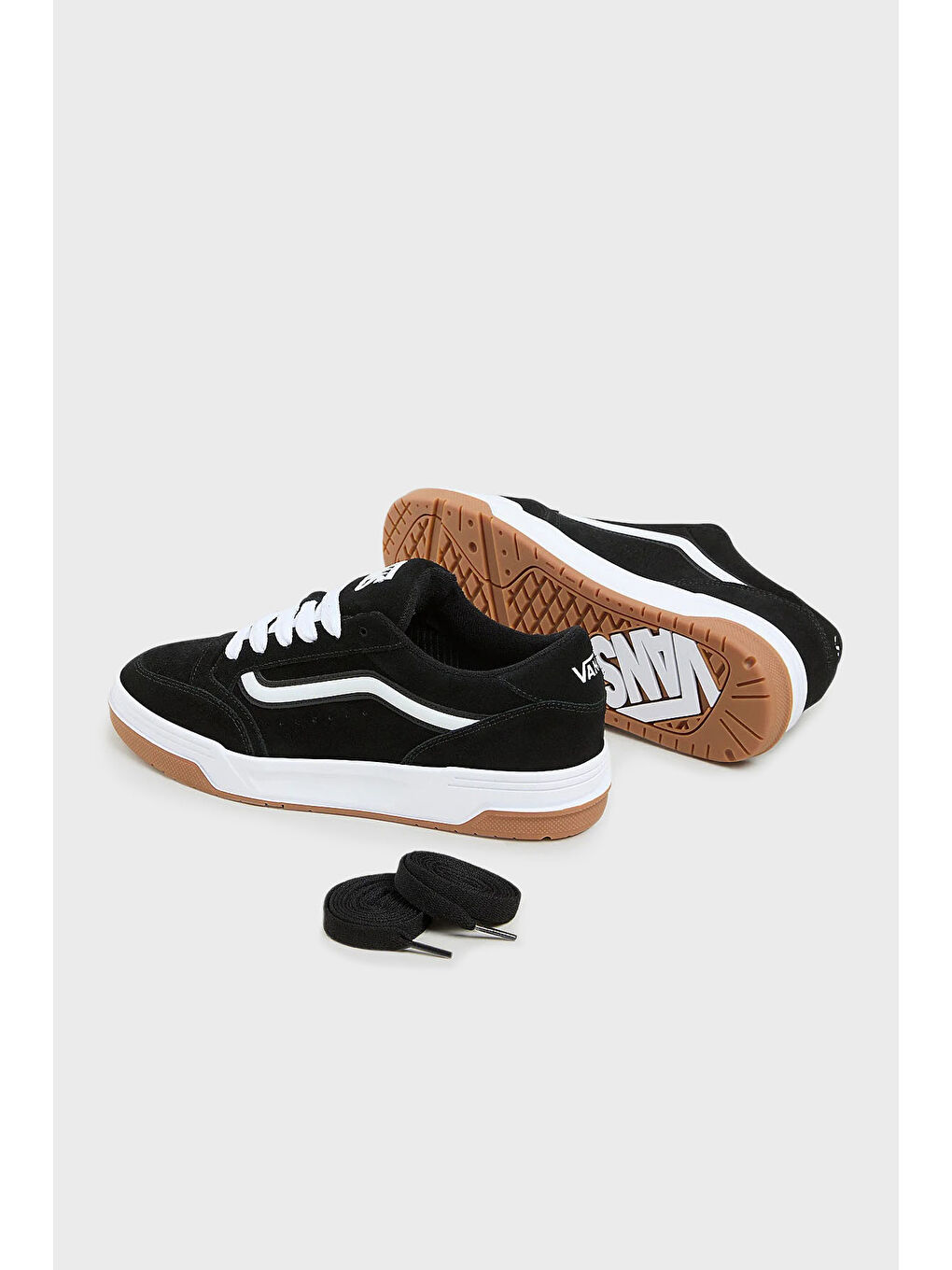 Siyah Hylane Kalın Tabanlı Süet Sneaker Ayakkabı VN000D819X11-4