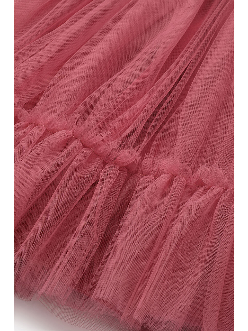Pembe Gülkurusu Kız Çocuk Uzun Tül Etek - Mindy-5