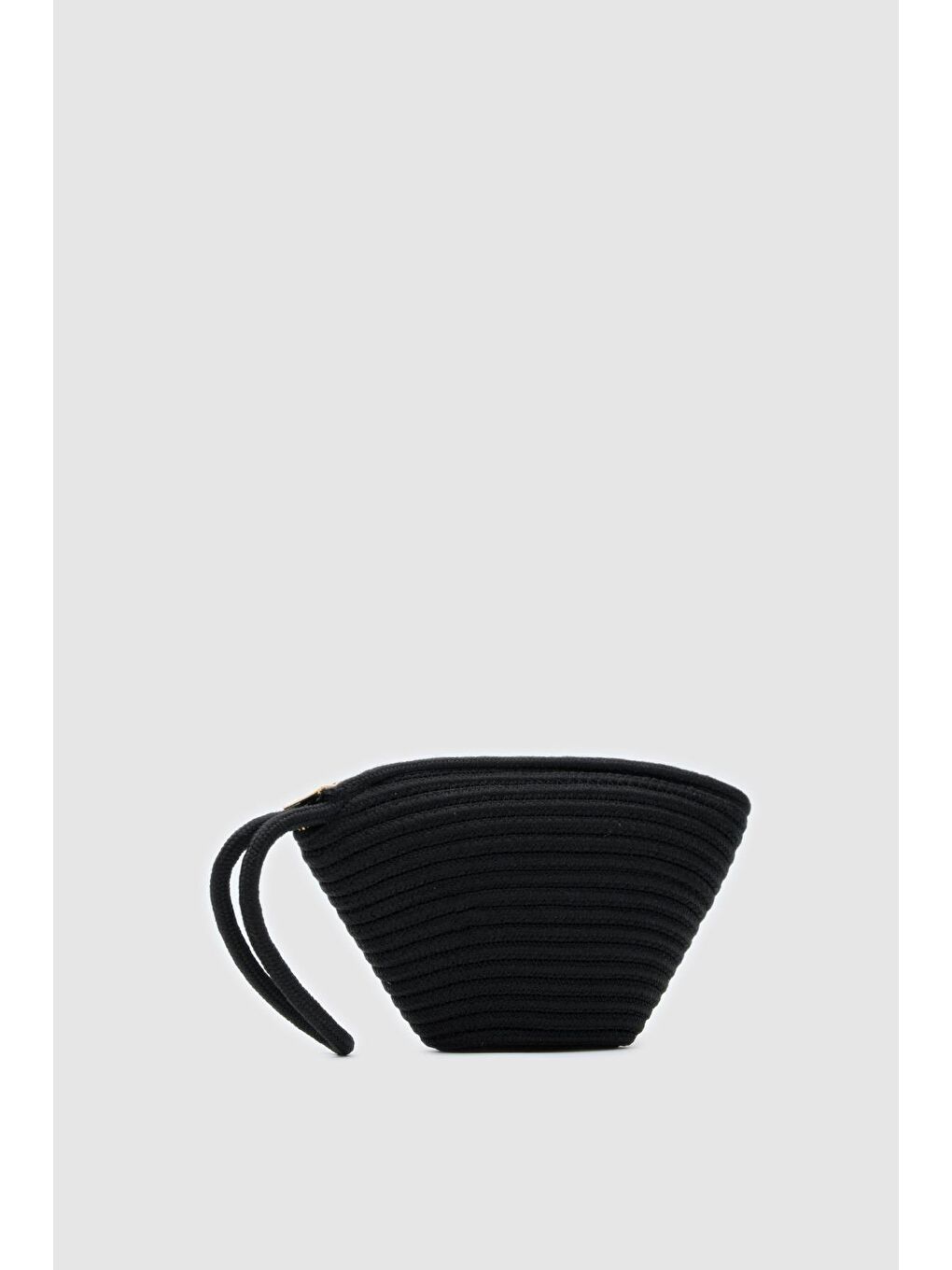 Rome Handmade Hasır Clutch Çanta Siyah-3