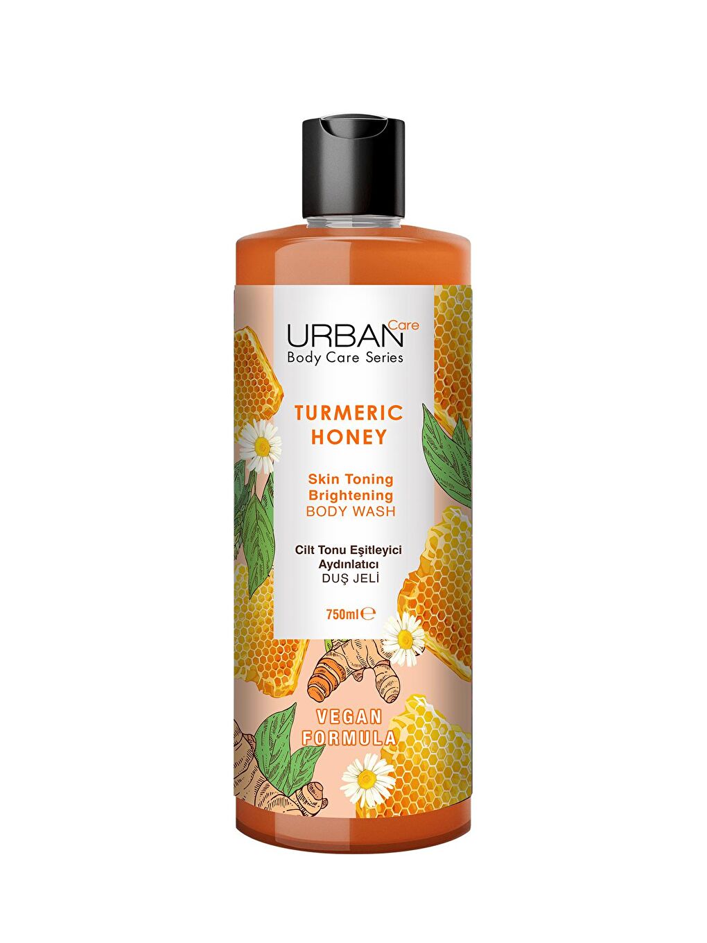 Urban Care Turmeric Honey Cilt Tonu Eşitleyici ve Aydınlatıcı Duş Jeli 750 ml - 1