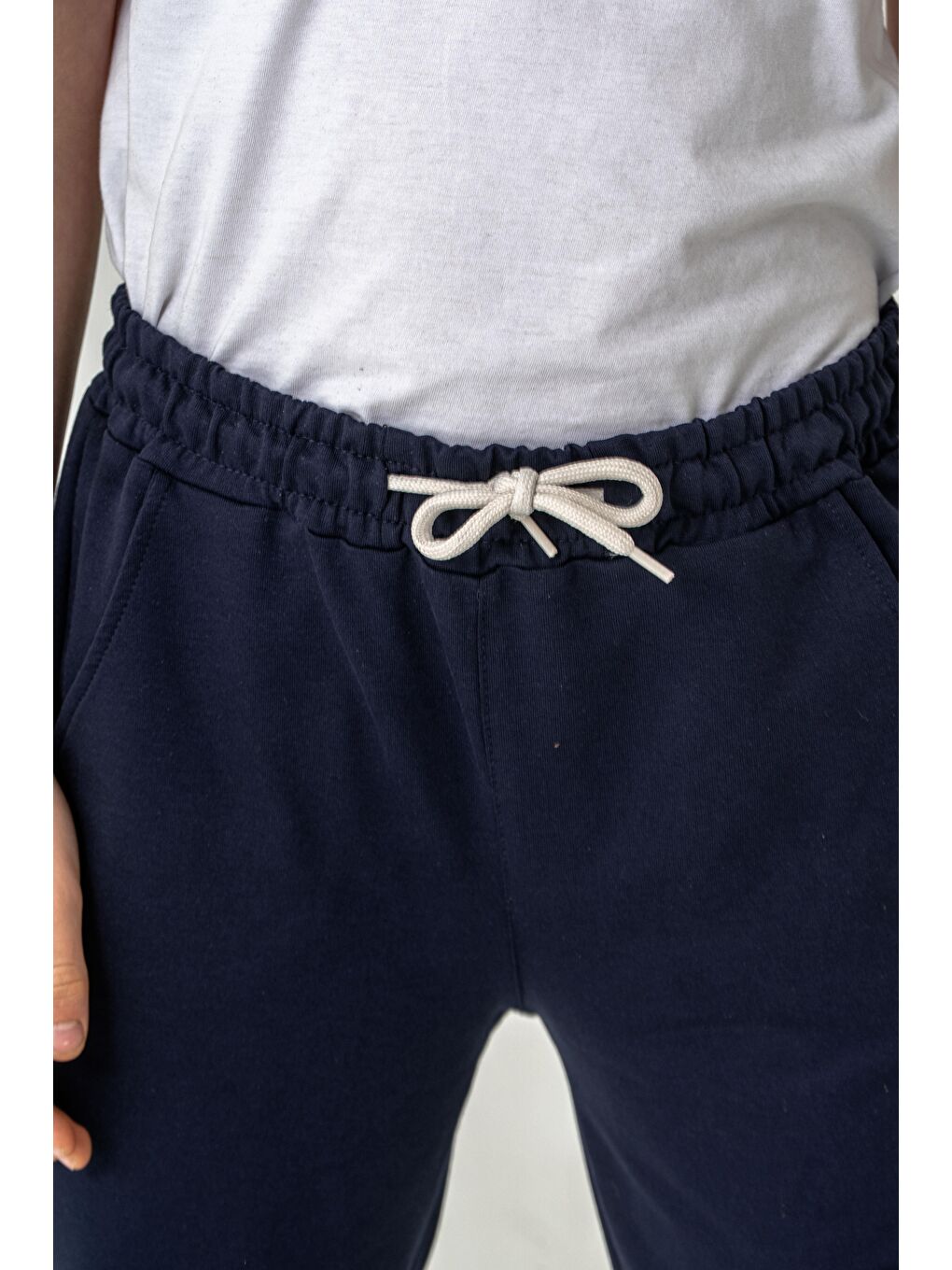 Lacivert Athleisure Baskılı Kargo Cepli Erkek Çocuk Eşofman Altı-5