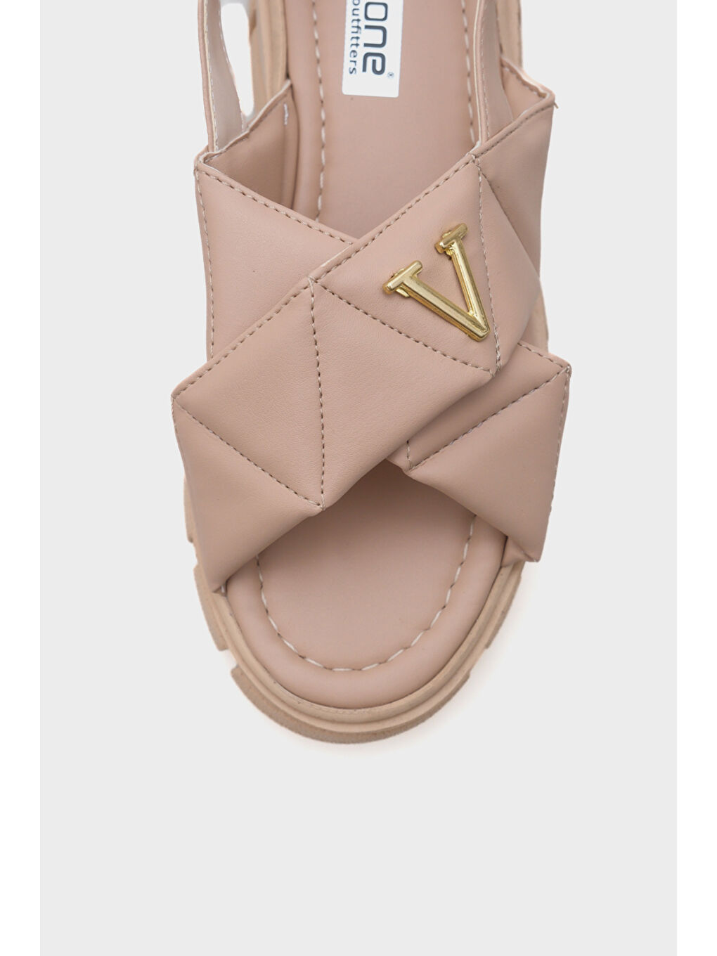 Bej Chiquita Kalın Tabanlı Bilekten Bantlı Konfor Tabanlı Kadın Sandalet-3