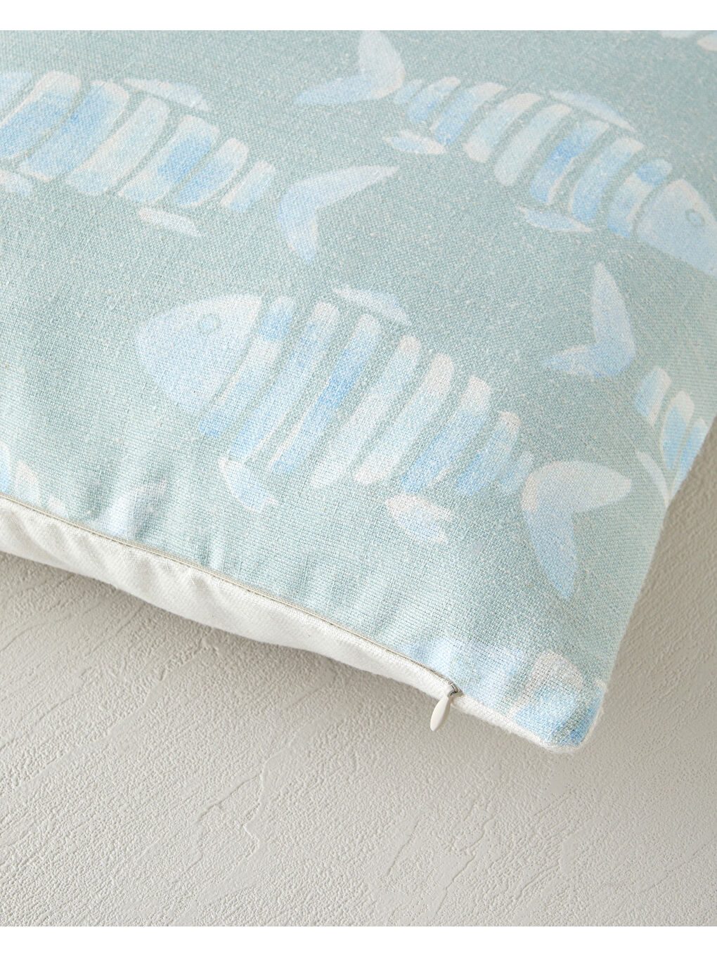 Vintage Marine Dijital Baskı Kırlent Kılıfı 45x45 cm Mavi-yeşil-2