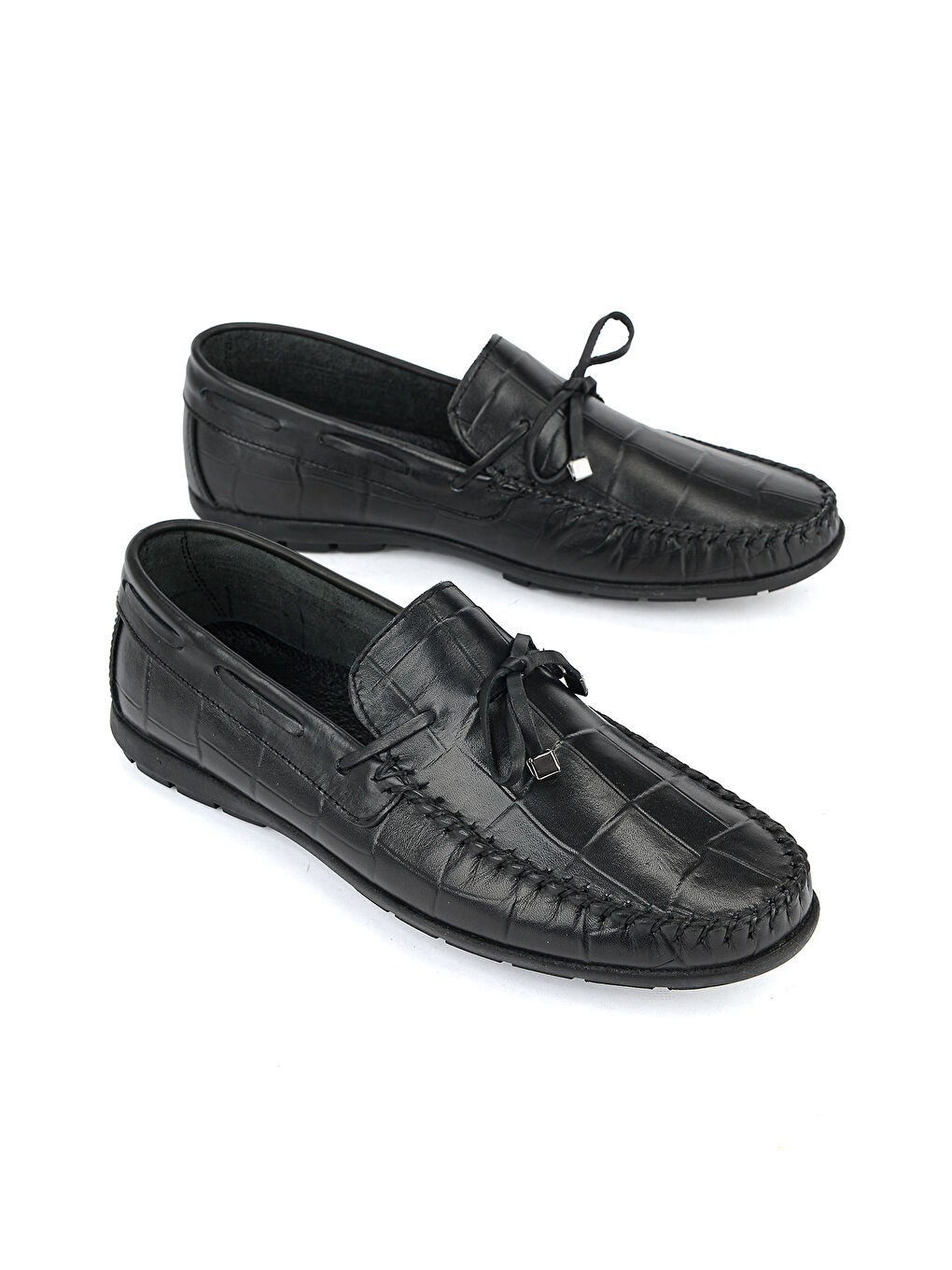 Erkek Hakiki Deri Loafer 161423Z42 Siyah-1