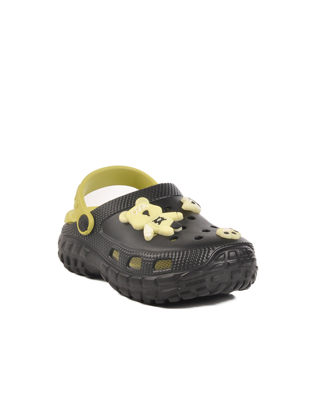 Siyah Eva Hafif Unisex Çocuk Sabo Terlik 960 P-F-2