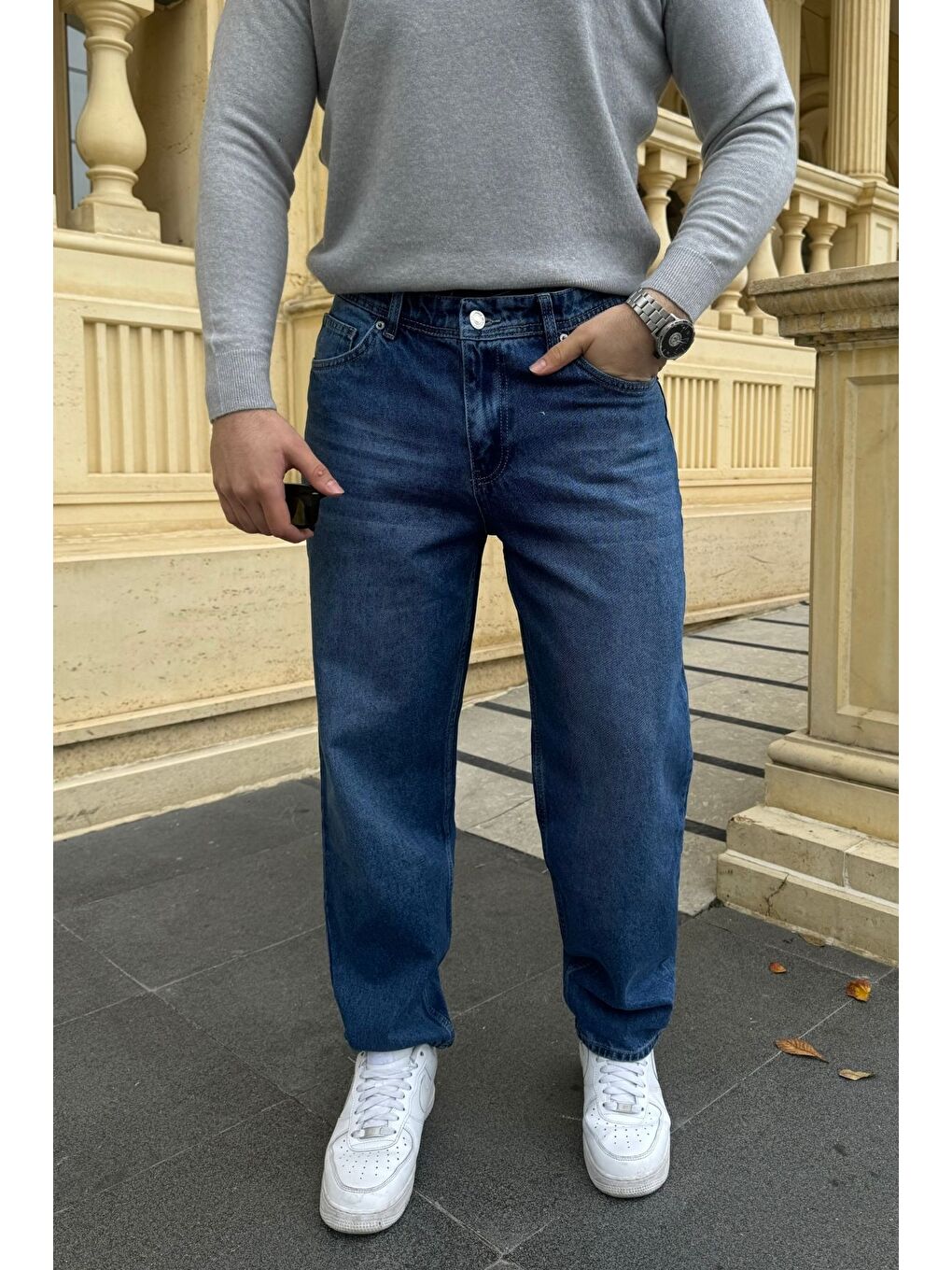 Mavi Erkek Basic Boyfriend Kalıp Yıkamalı Jean Pantolon-2