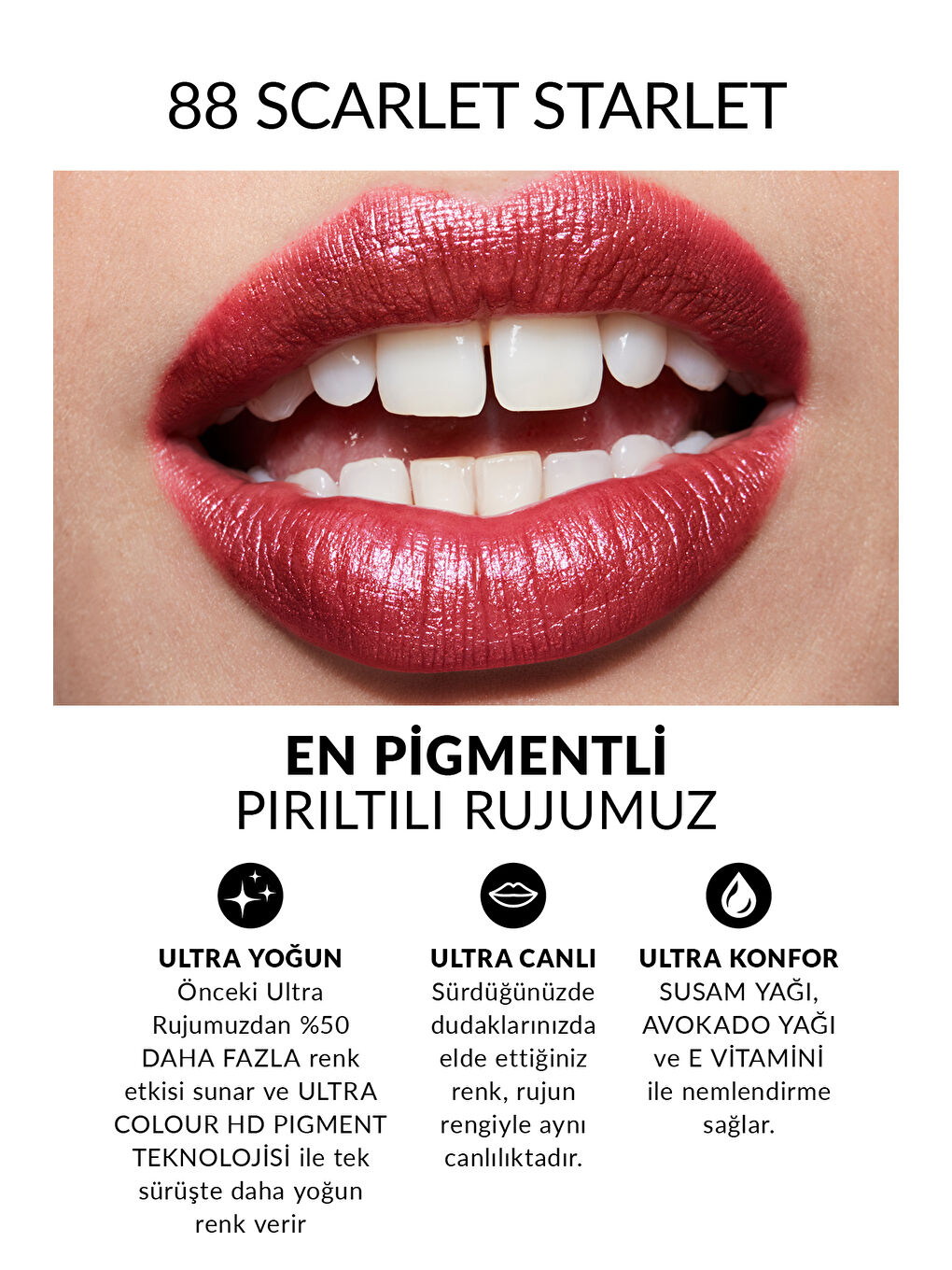 Ultra Shimmer Ruj - Scarlet Starlet-2