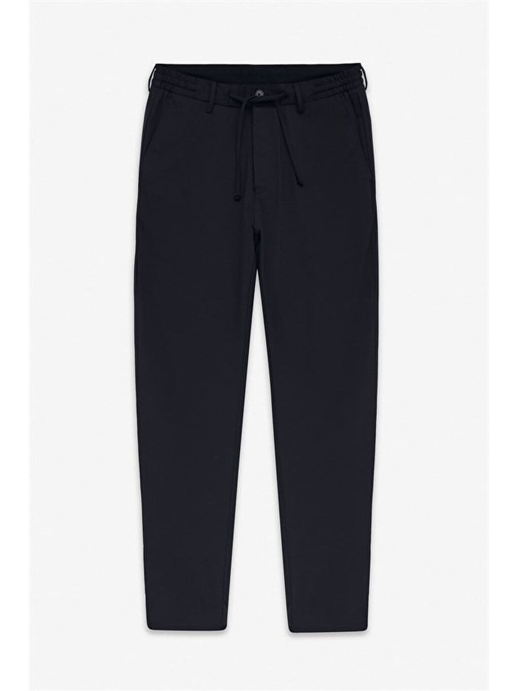 Siyah Slim Düz Jogger Pantolon-4