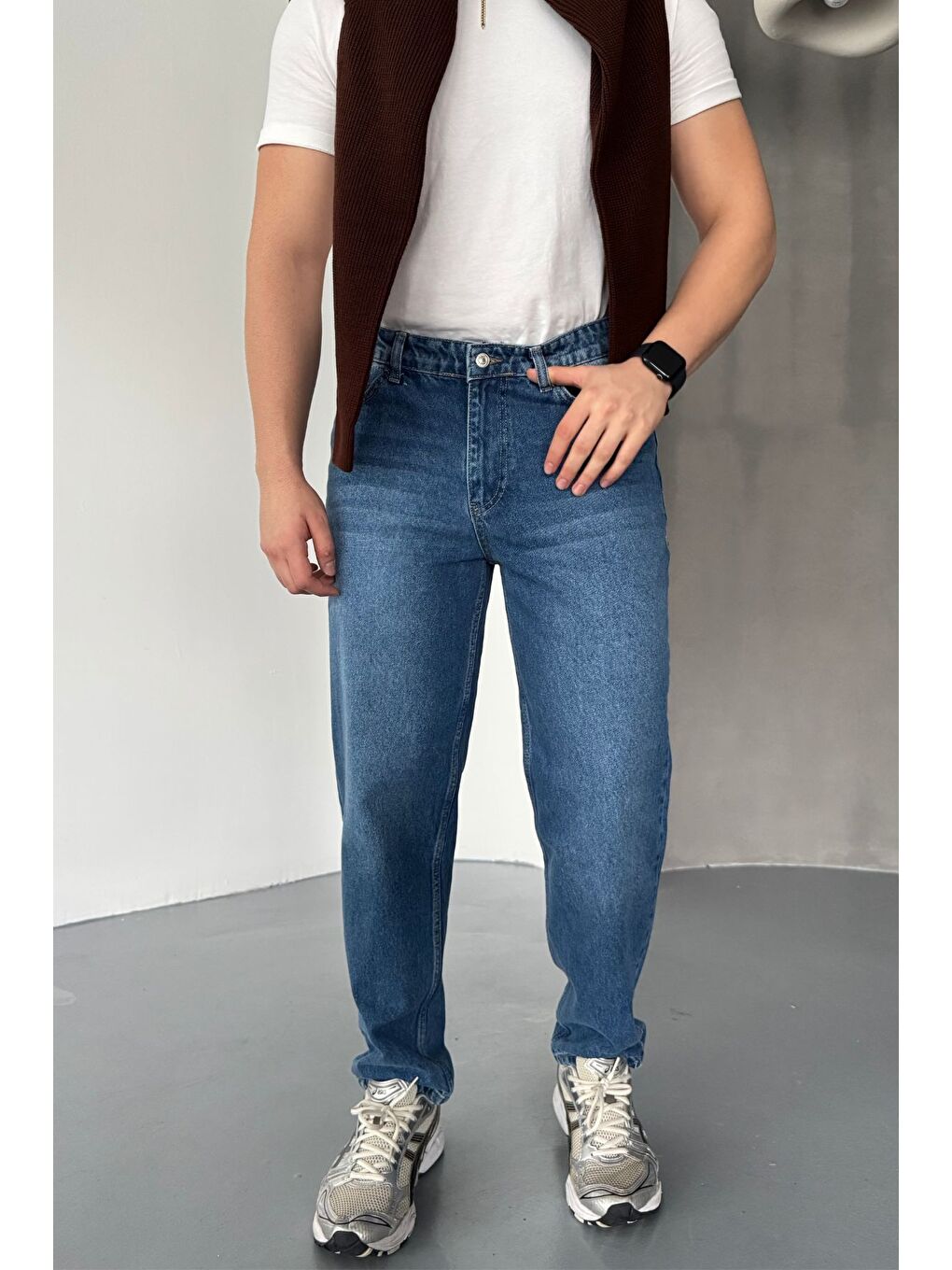 Mavi Erkek Basic Boyfriend Kalıp Yıkamalı Jean Pantolon-5