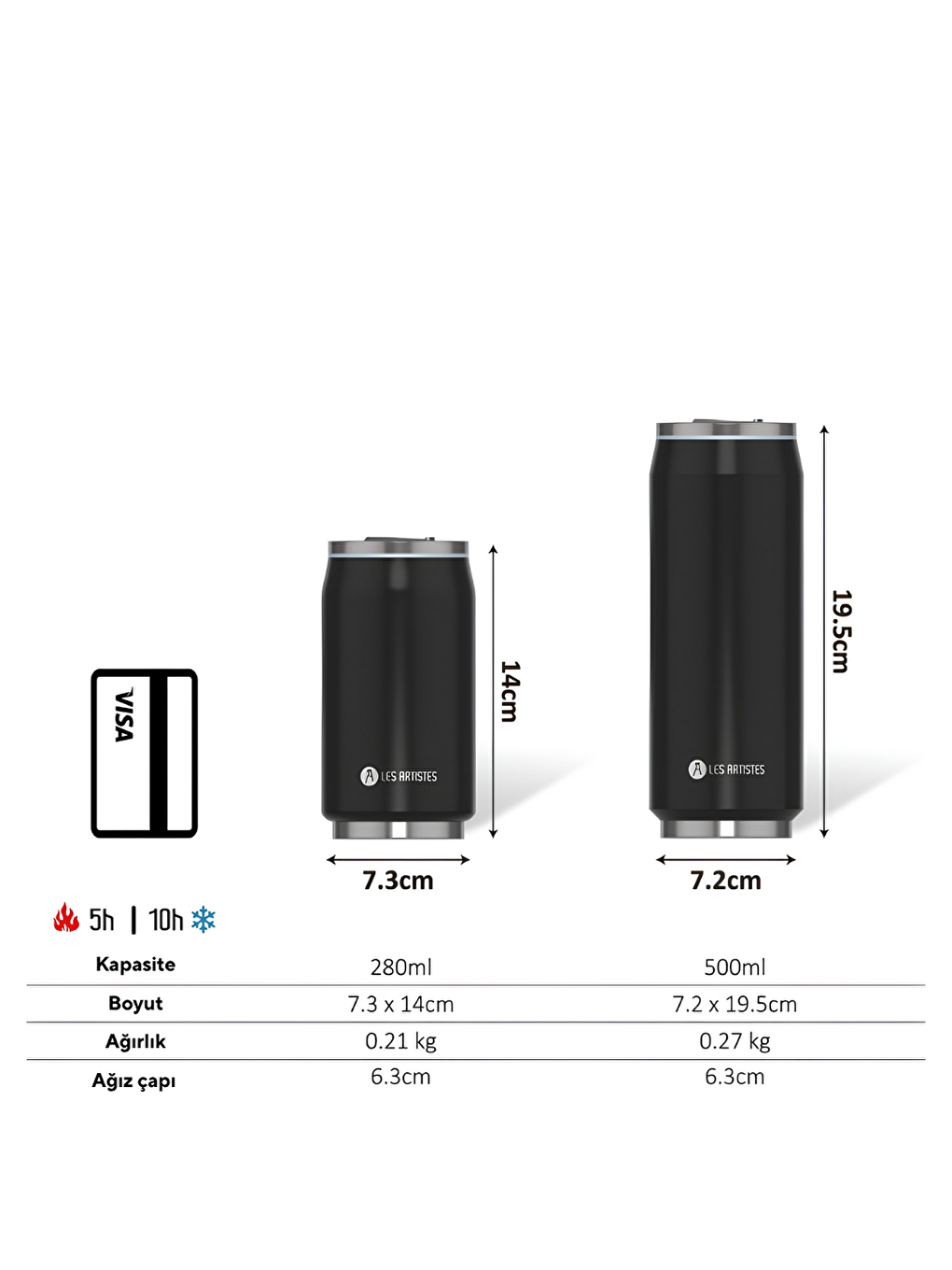 Turuncu Isı Yalıtımlı Kutu Çelik Termos 500ml Sun Festival-3