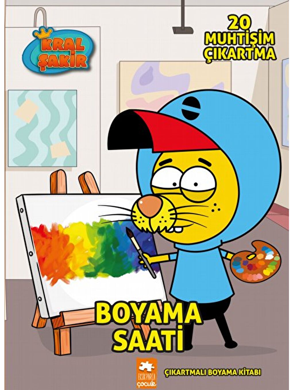 Kral Şakir Boyama Saati - Çıkartmalı Boyama Kitabı