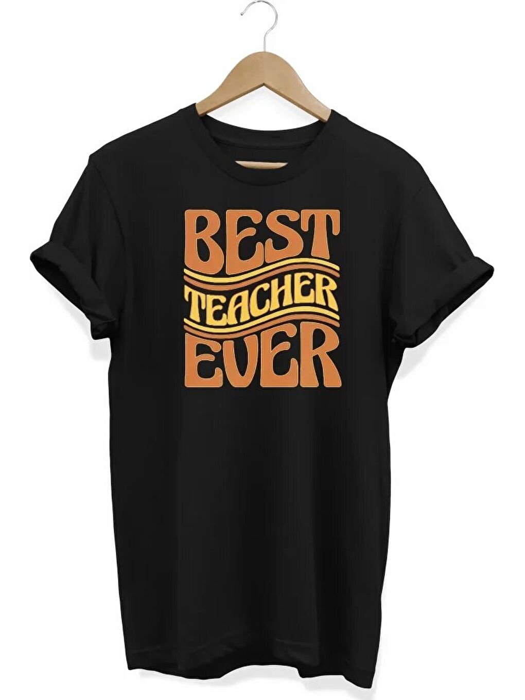 24 Kasım Öğretmenler Baskılı T-shirt - Siyah