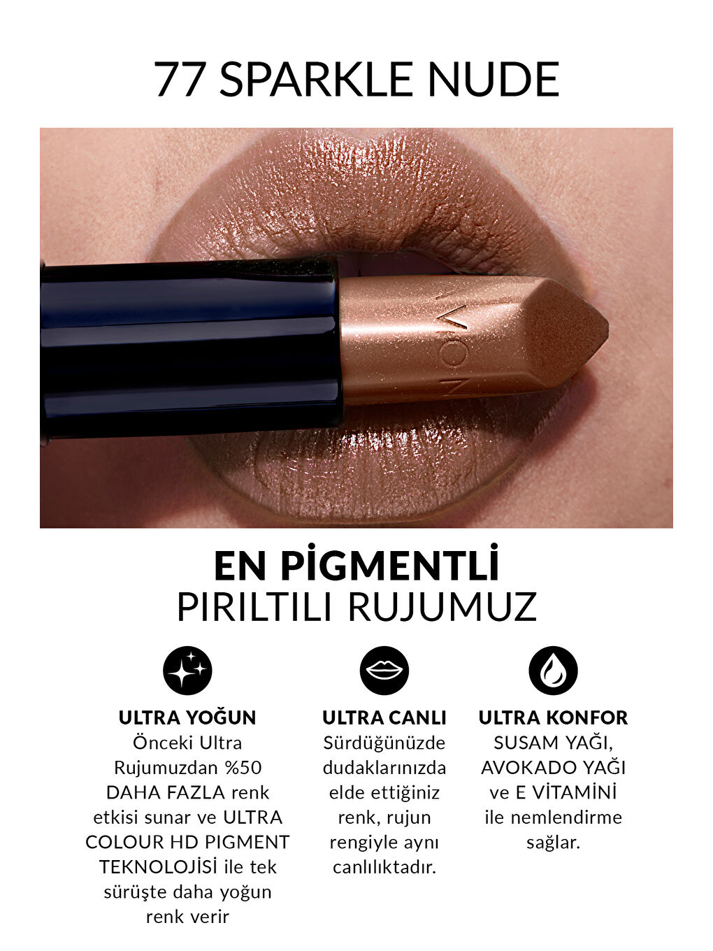 Ultra Shimmer Ruj - Sparkle Nude-1