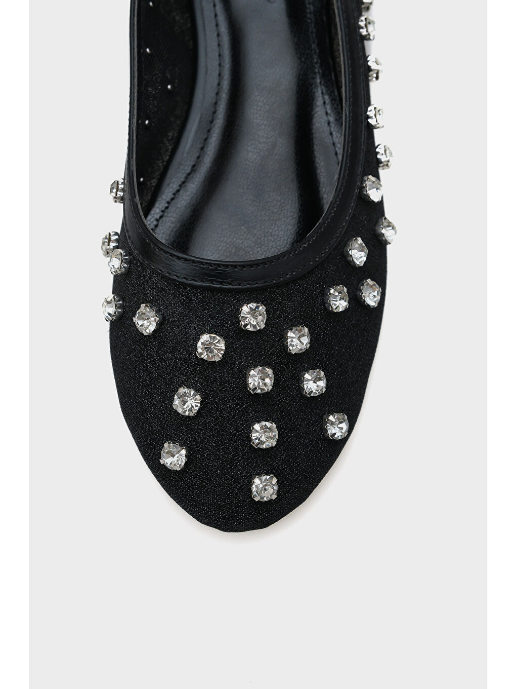 Siyah Aura Taşlı File Kadın Babet-2