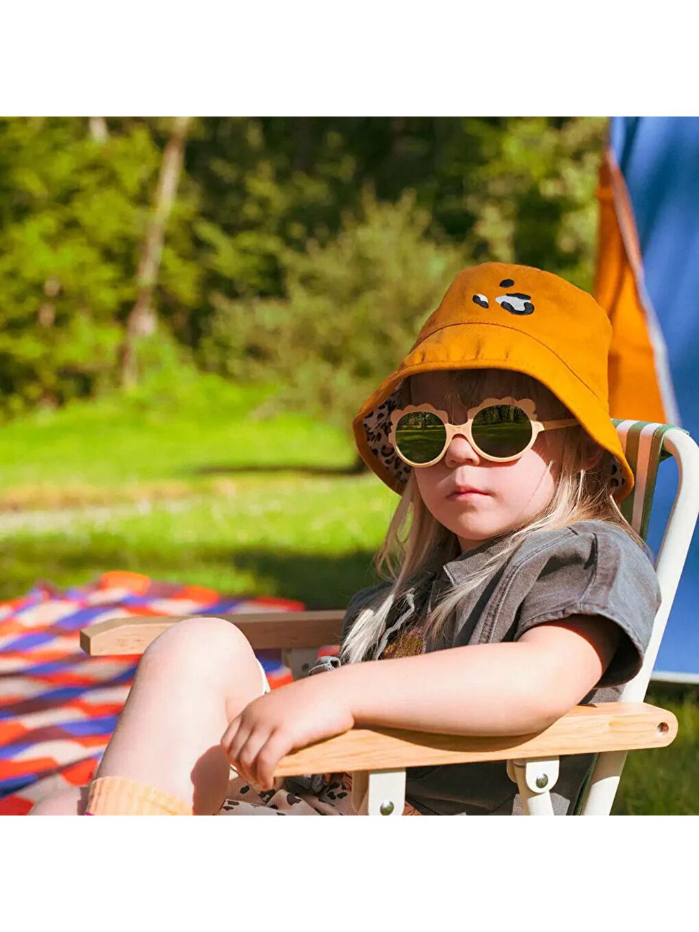 Ekru Lion Güneş Gözlüğü 2-4 Yaş Vanilla Cream-5