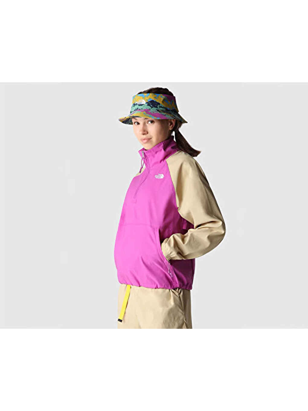 W Class V Pullover Kadın Outdoor Ceketi Nf0a534phzo1 Pembe-7