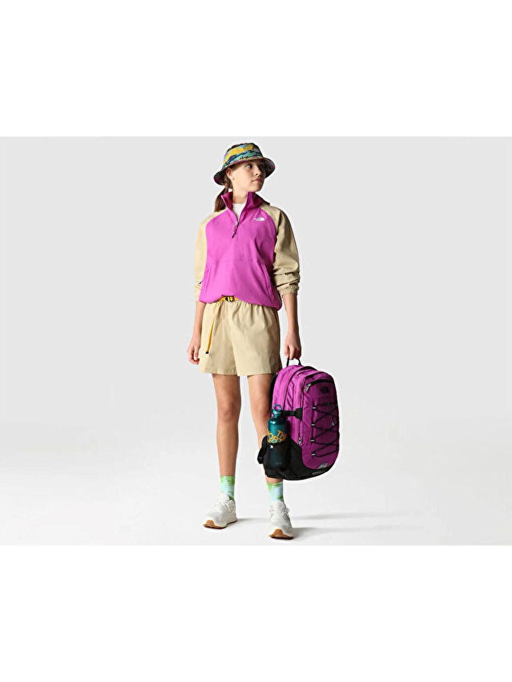W Class V Pullover Kadın Outdoor Ceketi Nf0a534phzo1 Pembe-8