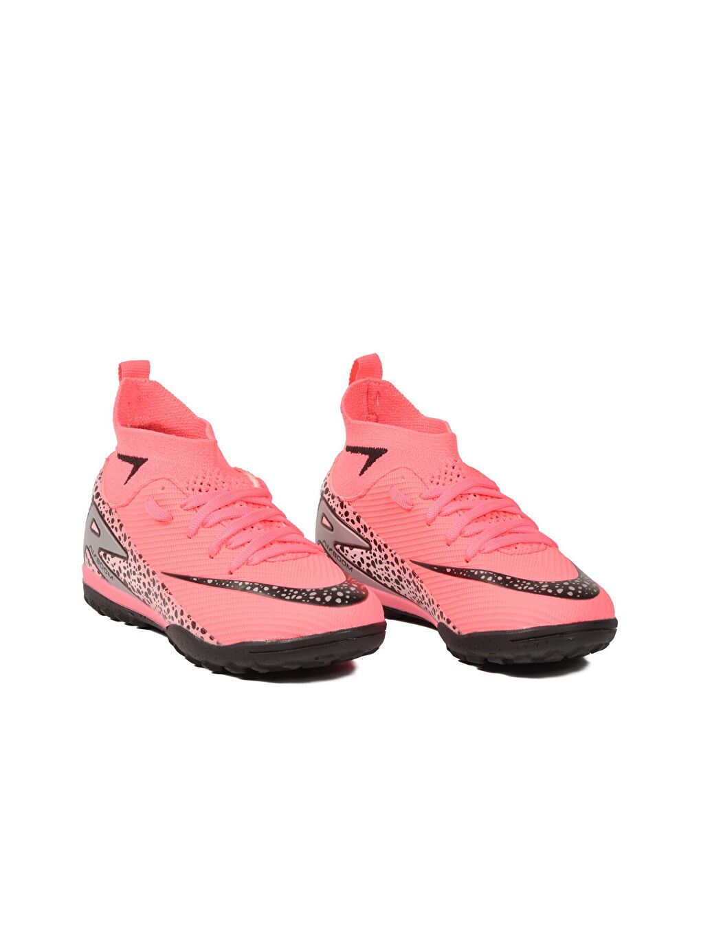 Pembe Siyah Bilekten Çoraplı Çocuk Halı Saha Ayakkabısı 610 Süperfly F-P-2