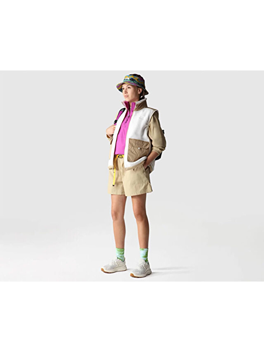 W Class V Pullover Kadın Outdoor Ceketi Nf0a534phzo1 Pembe-11