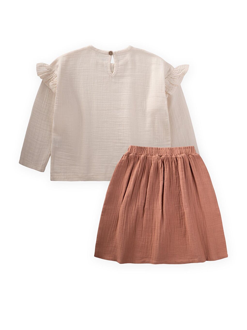 Ekru Kız Çocuk Takım-1