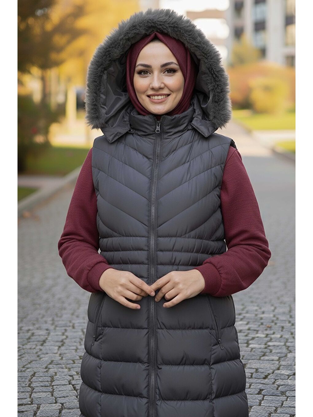 Mikro Şişme Yelek Antrasit - 28015-ANTRASIT-1