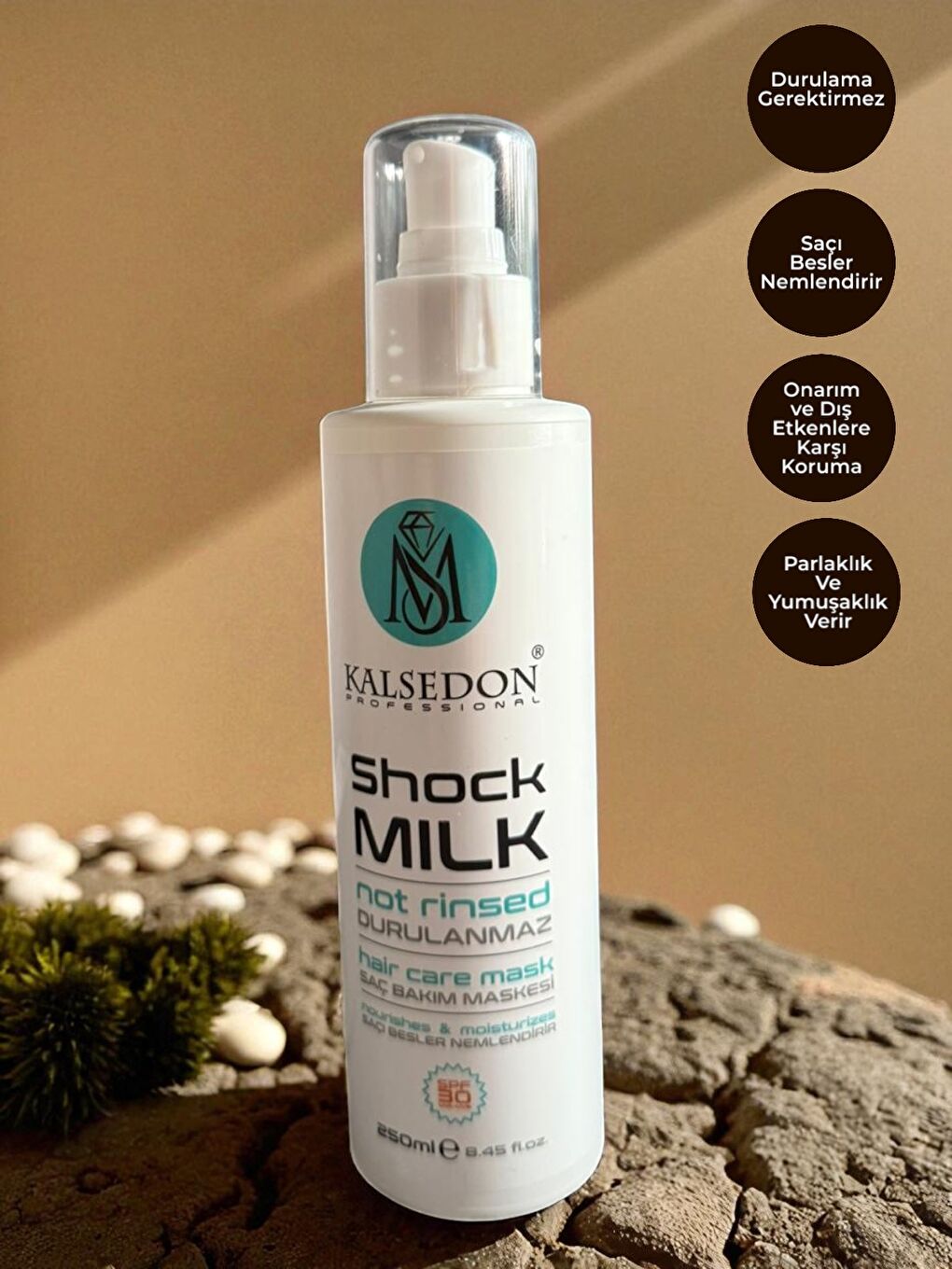 MS Kalsedon Shock Milk Durulamasız Keratin Saç Bakım Maske Sütü 250ml-1