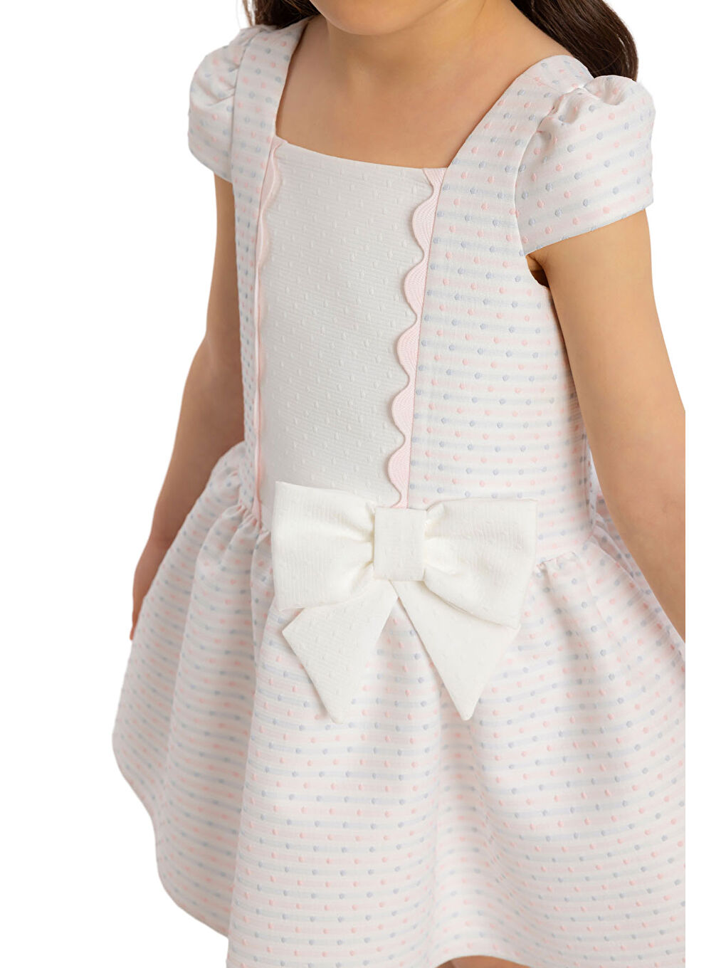 Bej Kız Bebek Elbise-2