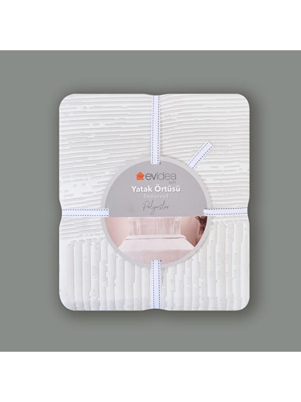 Soft Arven Tek Kişilik Yatak Örtüsü - Beyaz - 180x240 cm-1