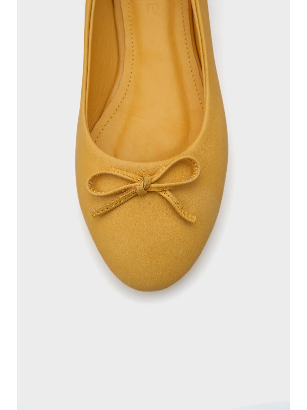 Kahverengi Bloom Hakiki Deri Fiyonklu Yuvarlak Burunlu Kadın Babet-2