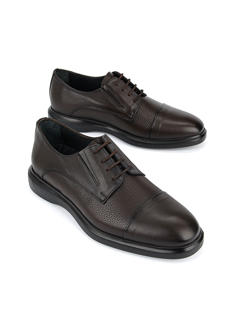 Kahverengi Erkek Hakiki Deri Ayakkabı 1611053Z1799 Kahve-1