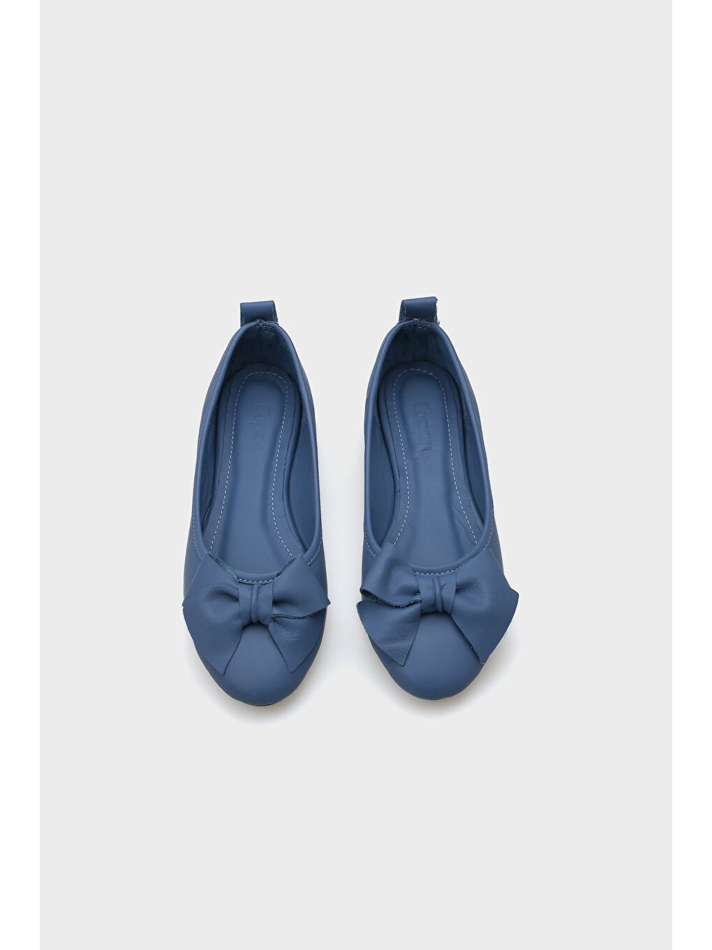 Mavi Bliss Kadın Hakiki Deri Fiyonk Aksesuarlı Babet-5