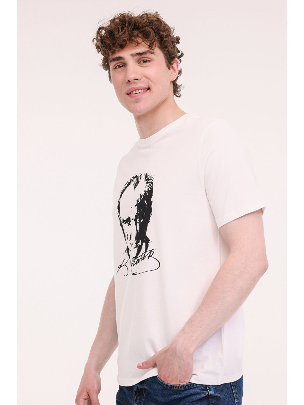 UL 11ATA-Y51 5FX Beyaz Unisex Kısa Kol T-Shirt