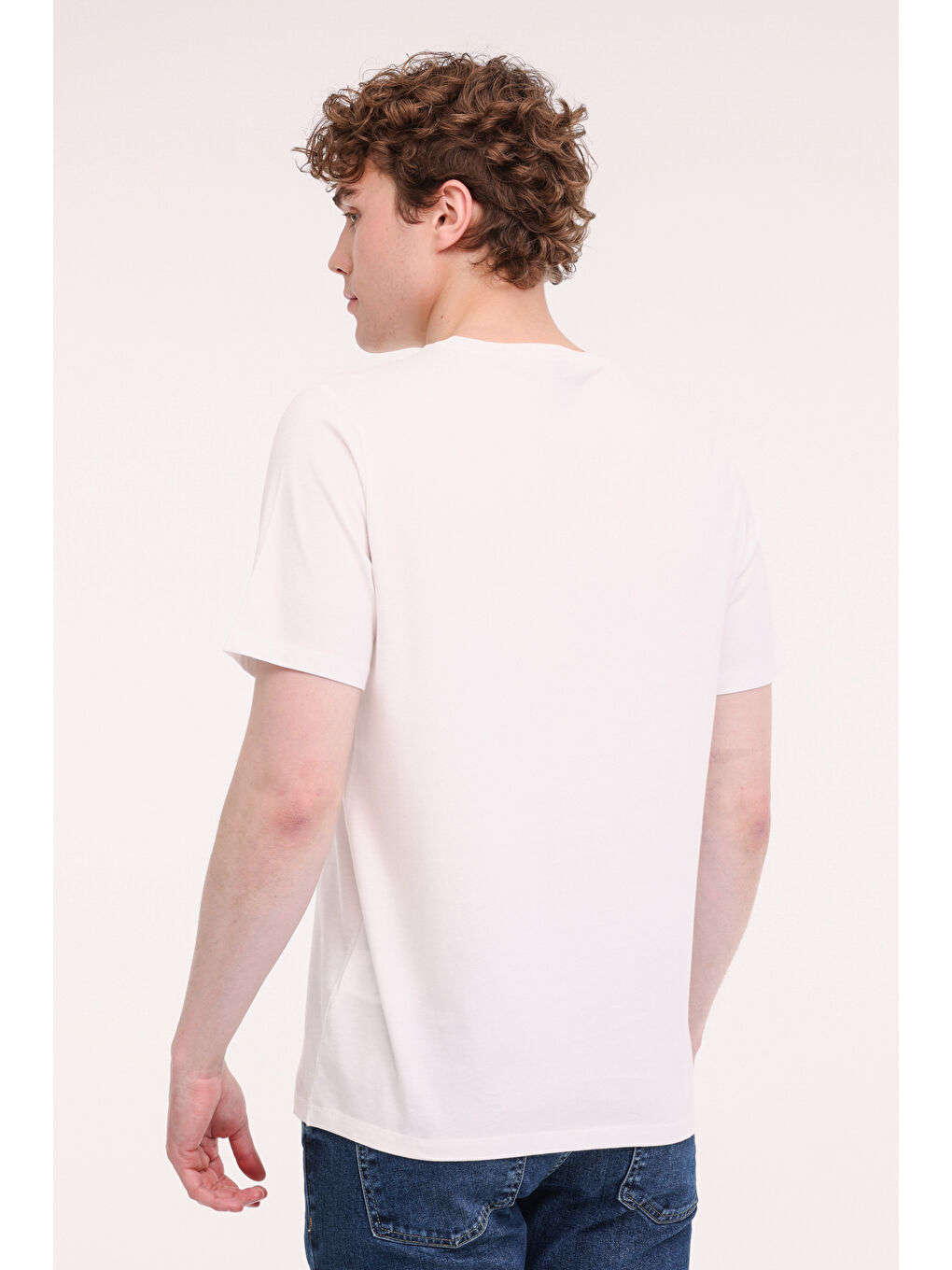 UL 11ATA-Y51 5FX Beyaz Unisex Kısa Kol T-Shirt-1