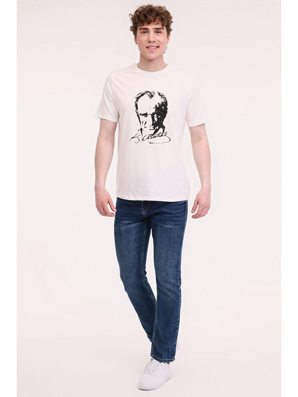 UL 11ATA-Y51 5FX Beyaz Unisex Kısa Kol T-Shirt-2