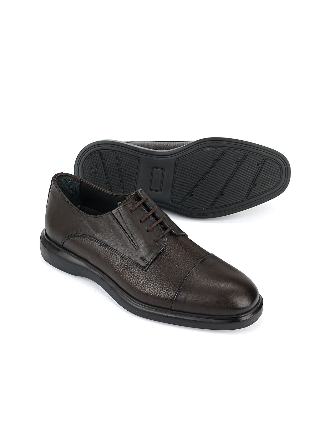 Kahverengi Erkek Hakiki Deri Ayakkabı 1611053Z1799 Kahve-3