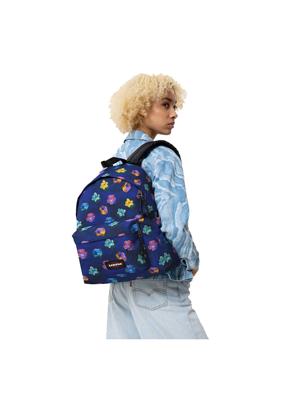 Eastpak Day Pak'R Flower Blur Navy Sırt Çantası Ek0A5Bg42O41 - 1