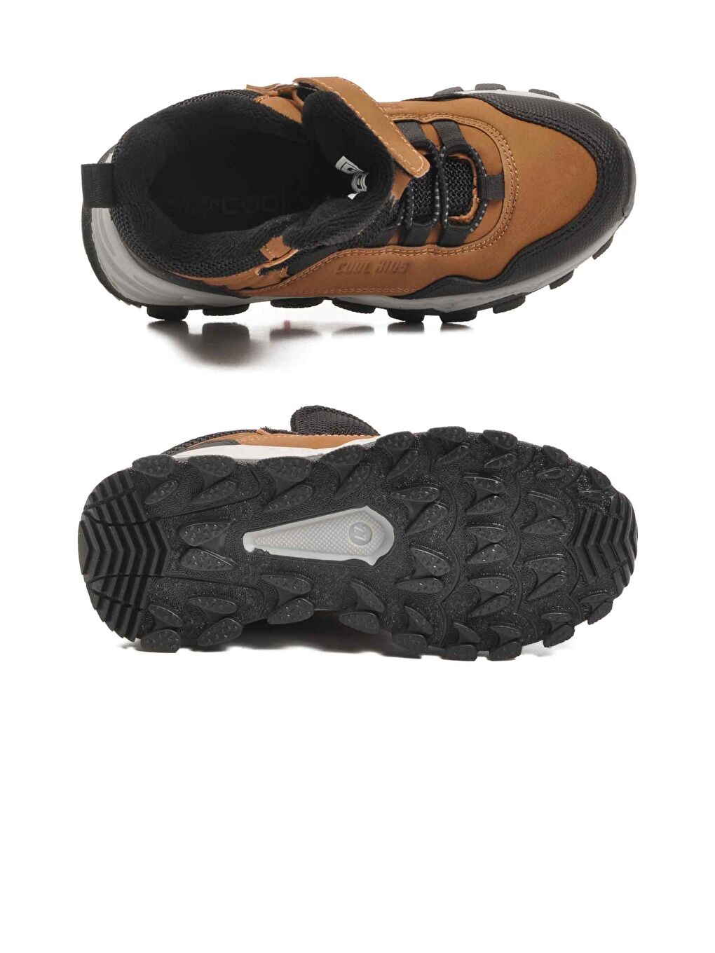 Kahverengi Taba Gri Cırtlı Kaymaz Taban Erkek Çocuk Outdoor Bot Doruk F-4