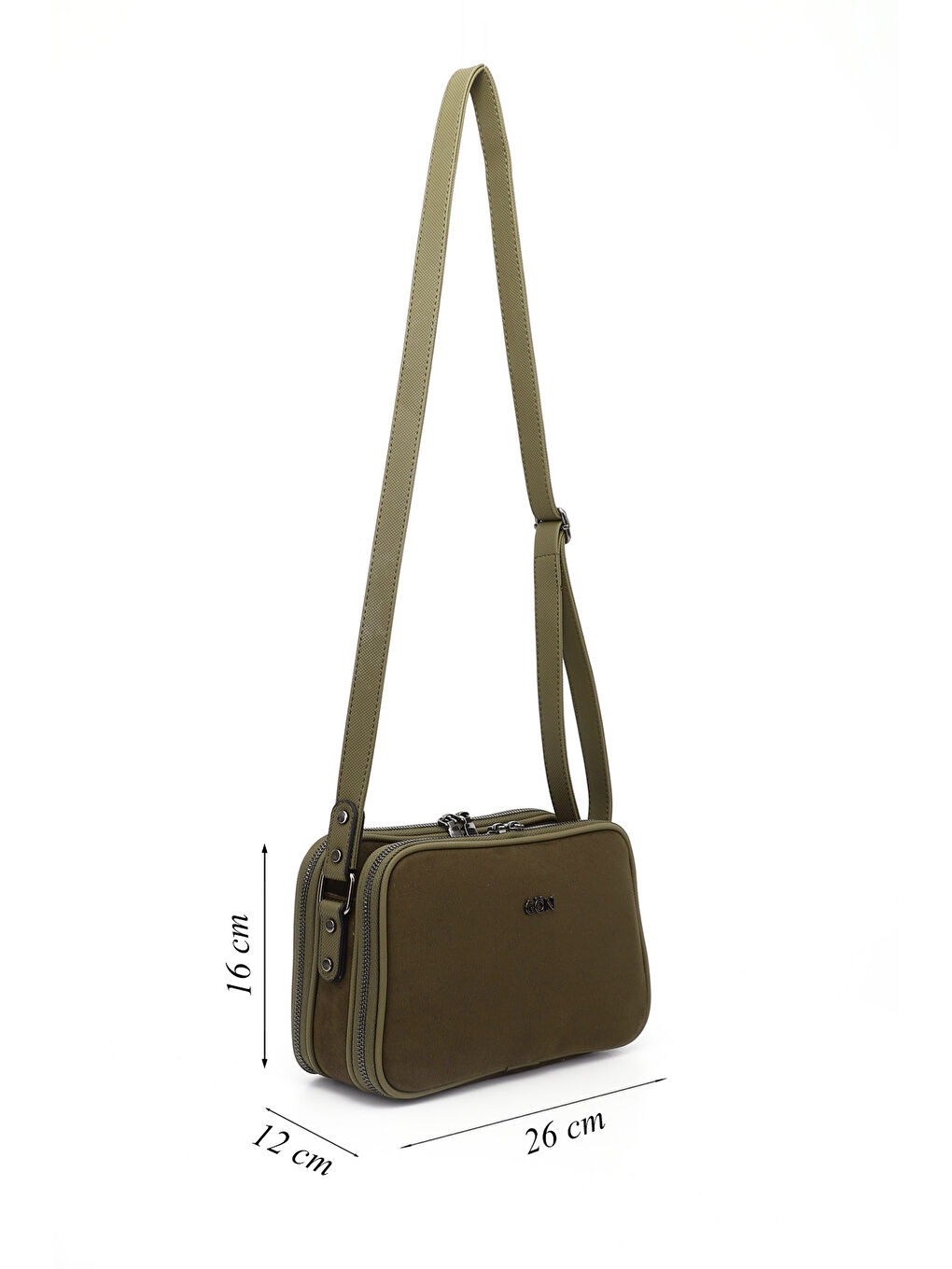 Haki Kadın KOYU HAKİ Uzun Askılı Omuz Çantası-2